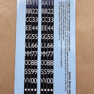 Headcode Decal 4-digits